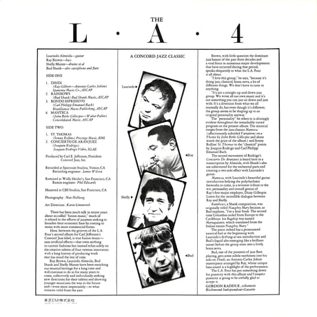 LA4 / ザ・L・A・フォア [※国内盤,品番:ICJ-80110］(LPレコード)