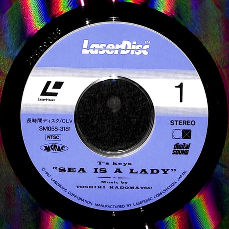 角松敏生 / T's Keys "Sea Is A Lady" [発売年:1987年][※品番:SM058-3181](Laser Disc)