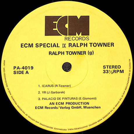 ラルフ・タウナー / ECMスペシャル IX [※国内盤,品番:PA-4019］(LPレコード)