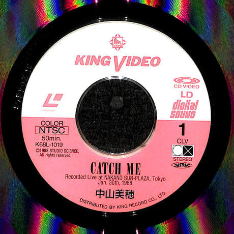 中山美穂 / キャッチ・ミー [発売年:1988年][※品番:K68L-1019](Laser Disc)