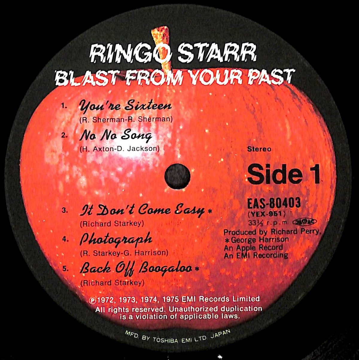 リンゴスター 限定カラー レコード 【公式通販】