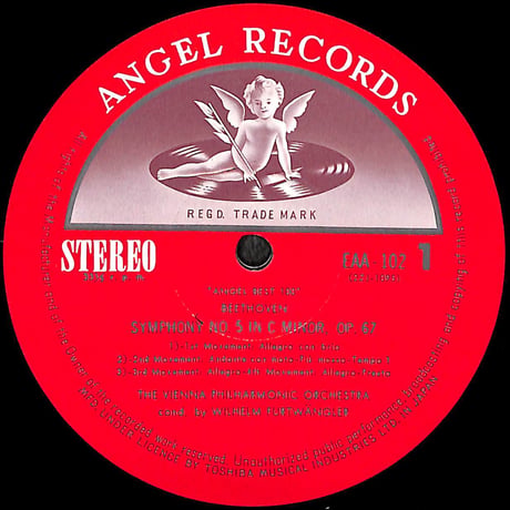 フルトヴェングラー / "運命""未完成" [※国内盤,品番:EAA-102］(LPレコード)