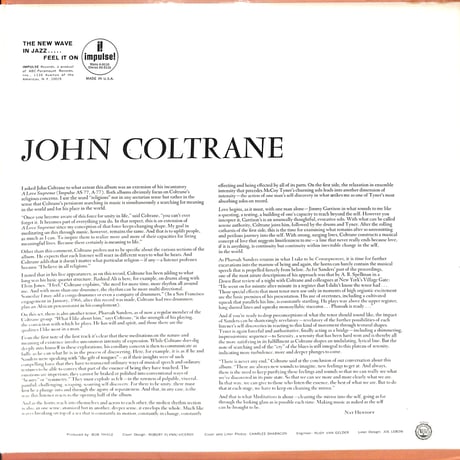 ジョン・コルトレーン / Meditations [※輸入盤,生産国:US,品番:A-9110］(LPレコード)