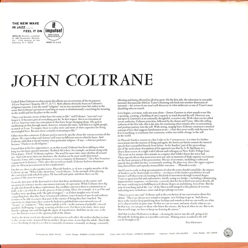 ジョン・コルトレーン Meditations レコード Coltrane, John - Meditations - Amazon.com Music