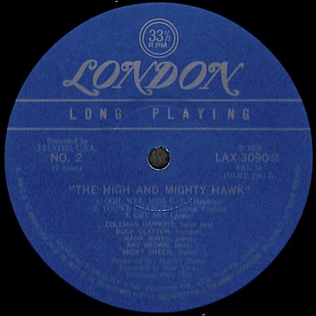 コールマン・ホーキンス / The High And Mighty Hawk [※国内盤,品番:LAX 3090］(LPレコード)