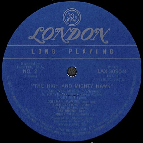 コールマン・ホーキンス / The High And Mighty Hawk [※国内盤,品番:LAX 3090］(LPレコード)
