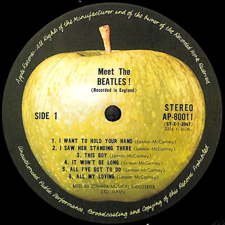 ザ・ビートルズ / ミート・ザ・ビートルズ [※国内盤,品番:AP-80011］(LPレコード)