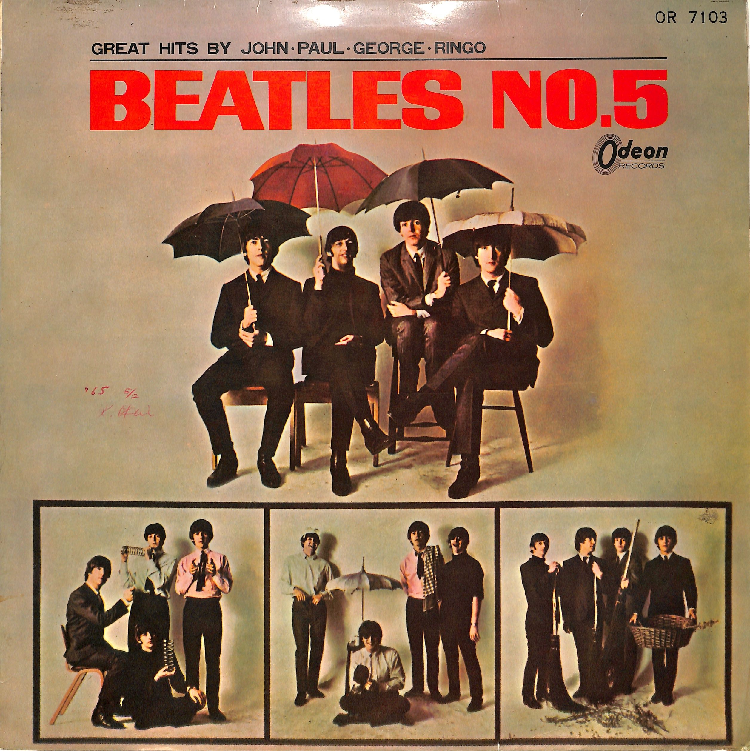 ビートルズ / BEATLES NO.5（赤盤,OR-7103）（LPレコード） | Book