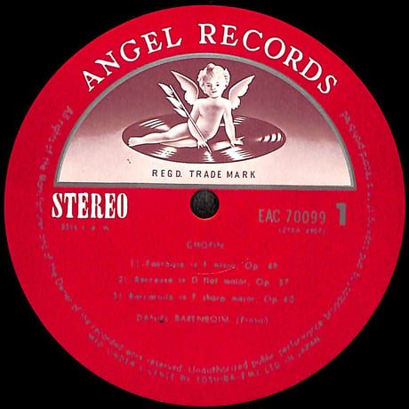 ダニエル・バレンボイム / ショパン/幻想曲 [※国内盤,品番:EAC-70099］(LPレコード)