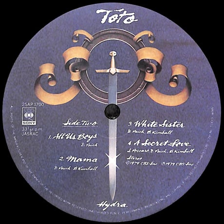 TOTO / ハイドラ [※国内盤,品番:25AP 1700］(LPレコード)