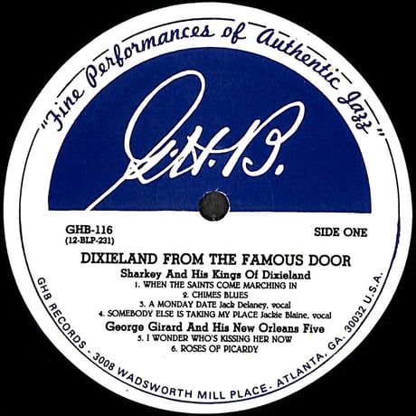 Dixieland From The Famous Door [※輸入盤,生産国:US,品番:GHB-116］(LPレコード)