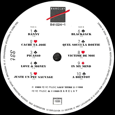 クラウディア・フィリップス / Black Jack! [※輸入盤,生産国:France,品番:841 024-1］(LPレコード)