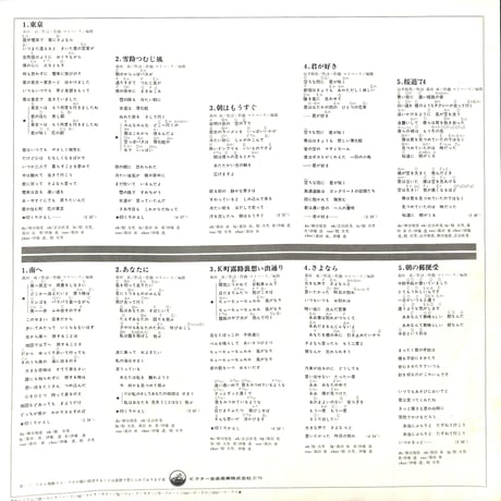 マイペース / 東京 [※国内盤,品番:SF-10031］(LPレコード)