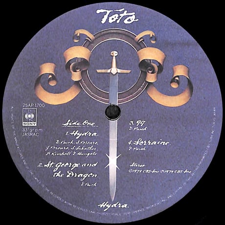TOTO / ハイドラ [※国内盤,品番:25AP 1700］(LPレコード)