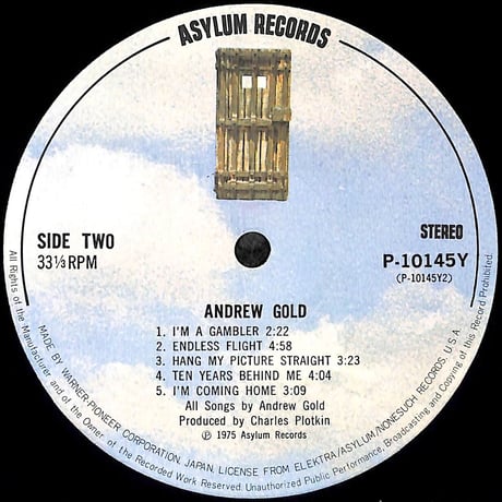 アンドリュー・ゴールド / Andrew Gold [※国内盤,品番:P-10145Y］(LPレコード)