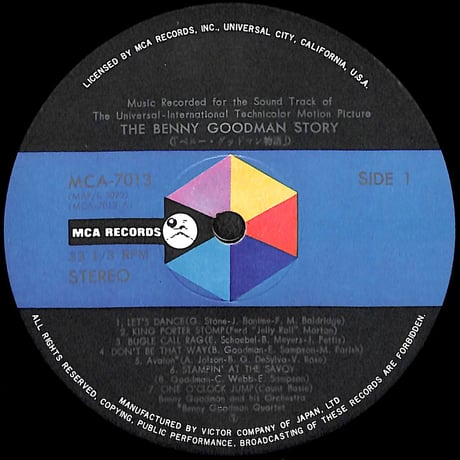 ベニー・グッドマン / ベニー・グッドマン物語  [※国内盤,品番:MCA-7013］(LPレコード)