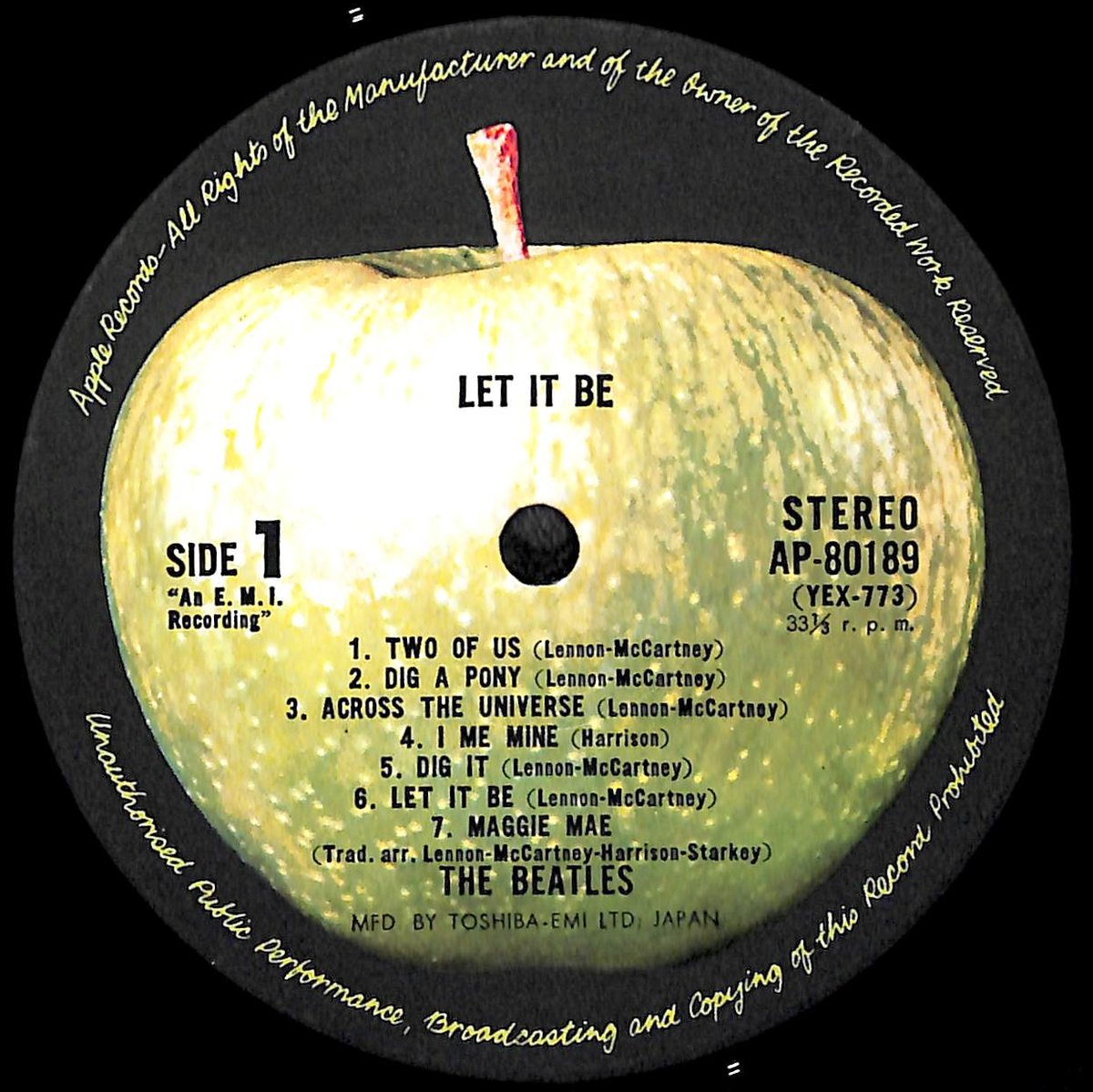 希少 ビートルズ/レット・イット・ビー The Beatles LET IT BE