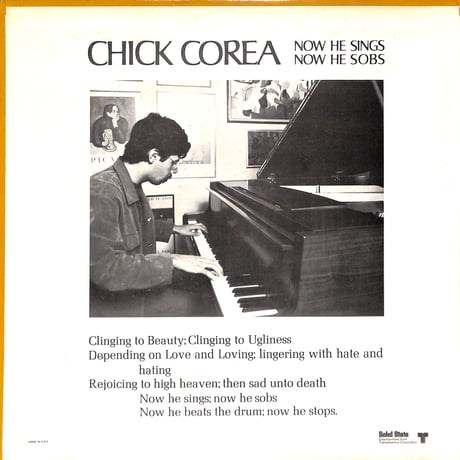 チック・コリア / Now He Sings, Now He Sobs [※輸入盤,生産国:US,品番:SS 18039］(LPレコード)