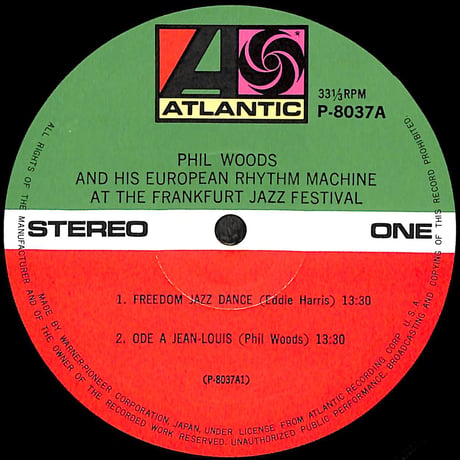 Phil Woods And His European Rhythm Machine / At The Frankfurt Jazz Festival [※国内盤,品番:P-8037A］(LP)