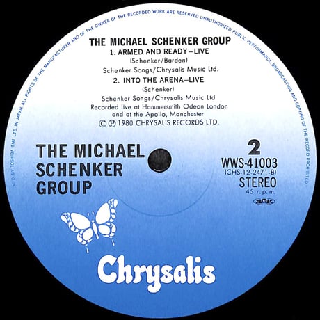 ザ・マイケル・シェンカー・グループ / Cry For The Nations [※国内盤,品番:WWS-41003,45 RPM］ (LPレコード)