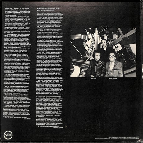 スタン・ゲッツ / Communications '72 [※輸入盤,生産国:US,品番:V6-8807］(LPレコード)