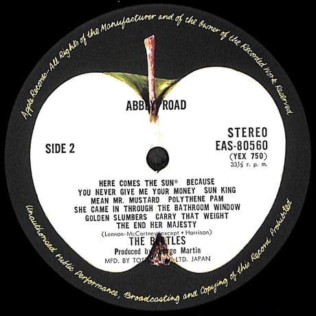 ザ・ビートルズ / アビイ・ロード [※国内盤,品番:EAS-80560］(LPレコード)