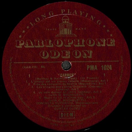 コンチータ･スペルビア / Sings Carmen [※輸入盤,生産国:UK,品番:PMA 1024］(LPレコード)
