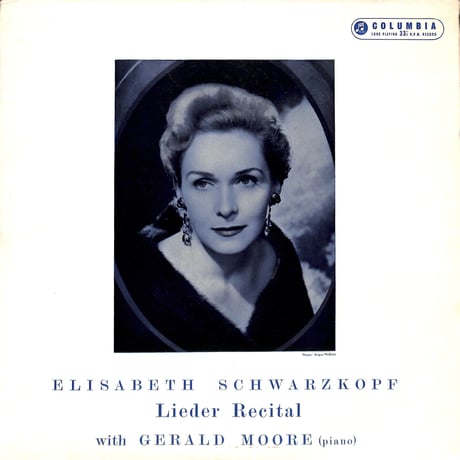 エリーザベト・シュヴァルツコップ,ジェラルド・ムーア / Lieder Recital [※輸入盤,生産国:UK,品番:33CX1044］(LPレコード)