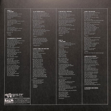 エリック・クラプトン / スローハンド [※国内盤,品番:MWF 1038］ (LPレコード)