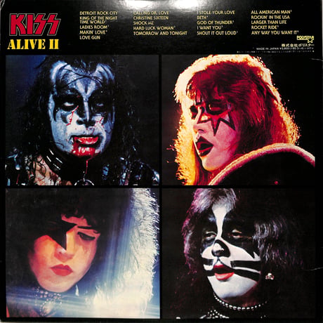 キッス / キッス・アライヴ2 [エディ・クレイマープロデュース 様々な新曲を収録したLIVE ALBUM][1980年発売※日本盤 :19S-3-4 | 2枚組］(LPレコード)