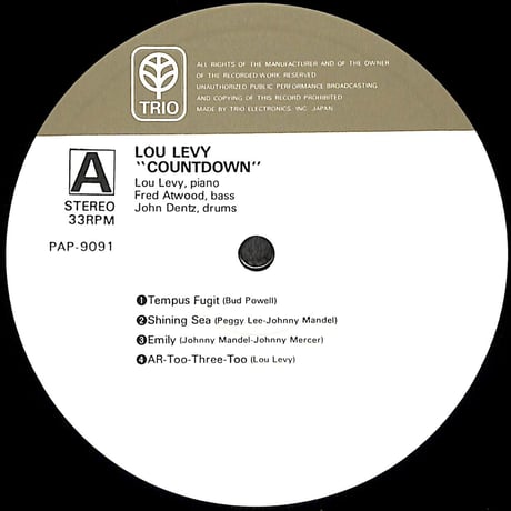 ルー・レヴィー / Count Down [※国内盤,品番:PAP-9091］(LPレコード)