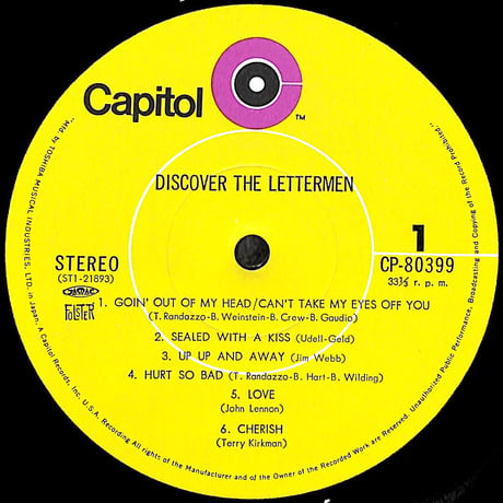 レターメン / ディスカバー・レターメン [※国内盤,品番:CP-80399］(LPレコード)
