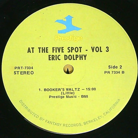 エリック・ドルフィー & ブッカー・リトル / Memorial Album Recorded Live At The Five Spot ［※US盤,品番:PR7334,緑ラベル］ (LPレコード)