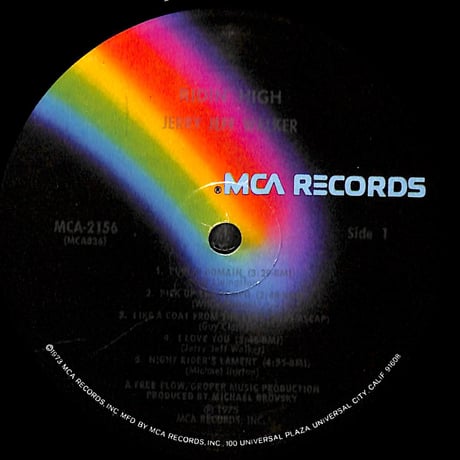 ジェリー・ジェフ / Ridin' High [※輸入盤,生産国:US,品番:MCA-2156］(LPレコード)