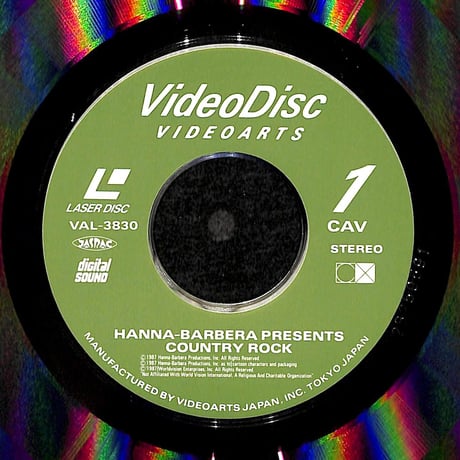 ミュージック・アニメーション Vol.4 アメリカン・ロック・ヒッツ [発売年:1987年][※品番:VAL-3830](Laser Disc)