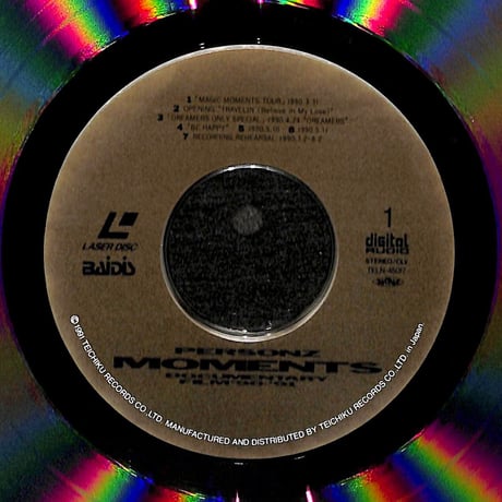 Personz / Moments Documentary Film '90-'91 [発売年:1991年][※品番:TELN-45017](Laser Disc)