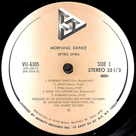 スパイロ・ジャイラ / モーニング･ダンス [※国内盤,品番:VIJ-6305］(LPレコード)