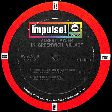 アルバート・アイラー / In Greenwich Village [※輸入盤,生産国:US,品番:A-9155］(LPレコード)