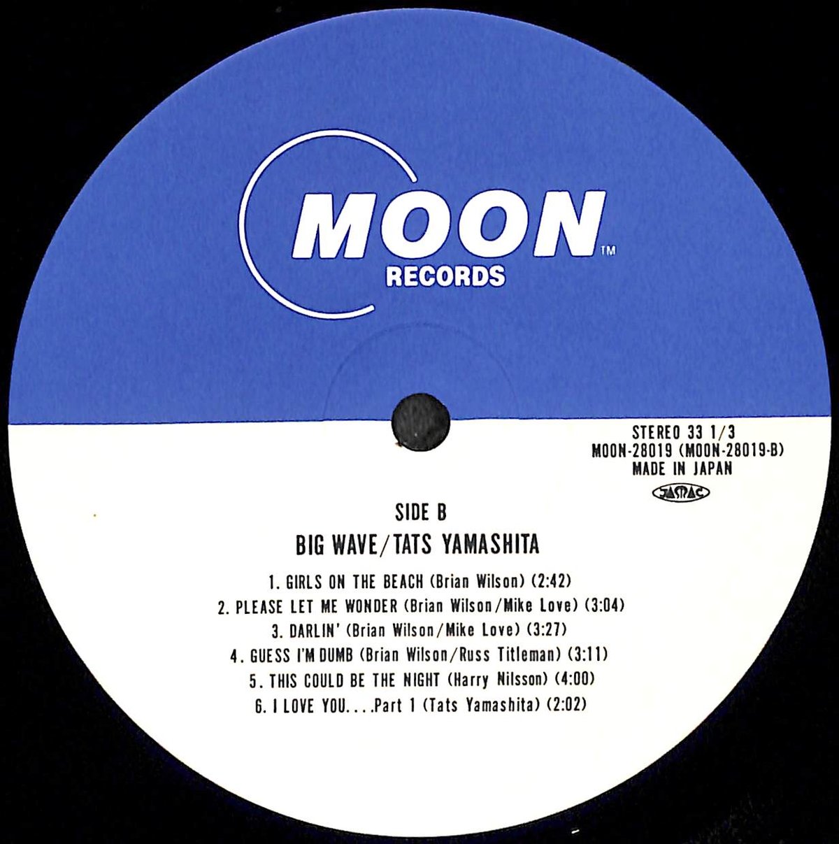 山下達郎 / ビッグウェイブ [※国内盤,品番:MOON-28019］(LPレコード