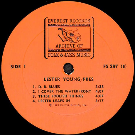 レスター・ヤング / Pres [※輸入盤,生産国:US,品番:FS 287］(LPレコード)