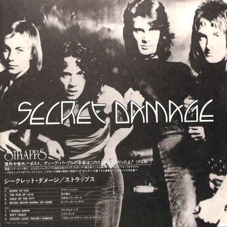 ストラップス / シークレット・ダメージ [※国内盤,品番:EMS-80791］(LPレコード)