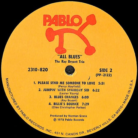 レイ・ブライアント・トリオ / All Blues ［※輸入盤,生産国:US,品番:2310 820］(LPレコード)