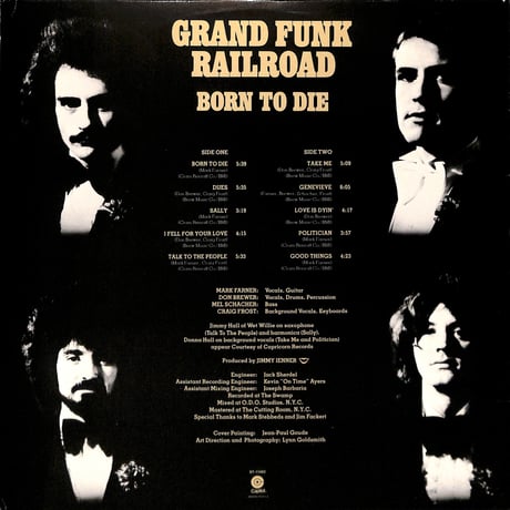 グランド・ファンク・レイルロード / Born To Die [※輸入盤,生産国:US,品番:ST-11482］(LPレコード)