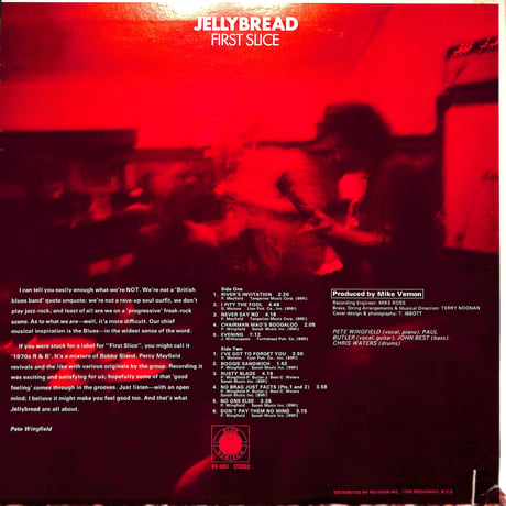 ジェリー･ブレッド / First Slice [※輸入盤,生産国:US,品番:BH 4801］(LPレコード)