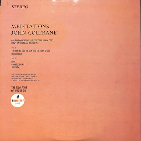 ジョン・コルトレーン / Meditations [※輸入盤,生産国:US,品番:A-9110］(LPレコード)