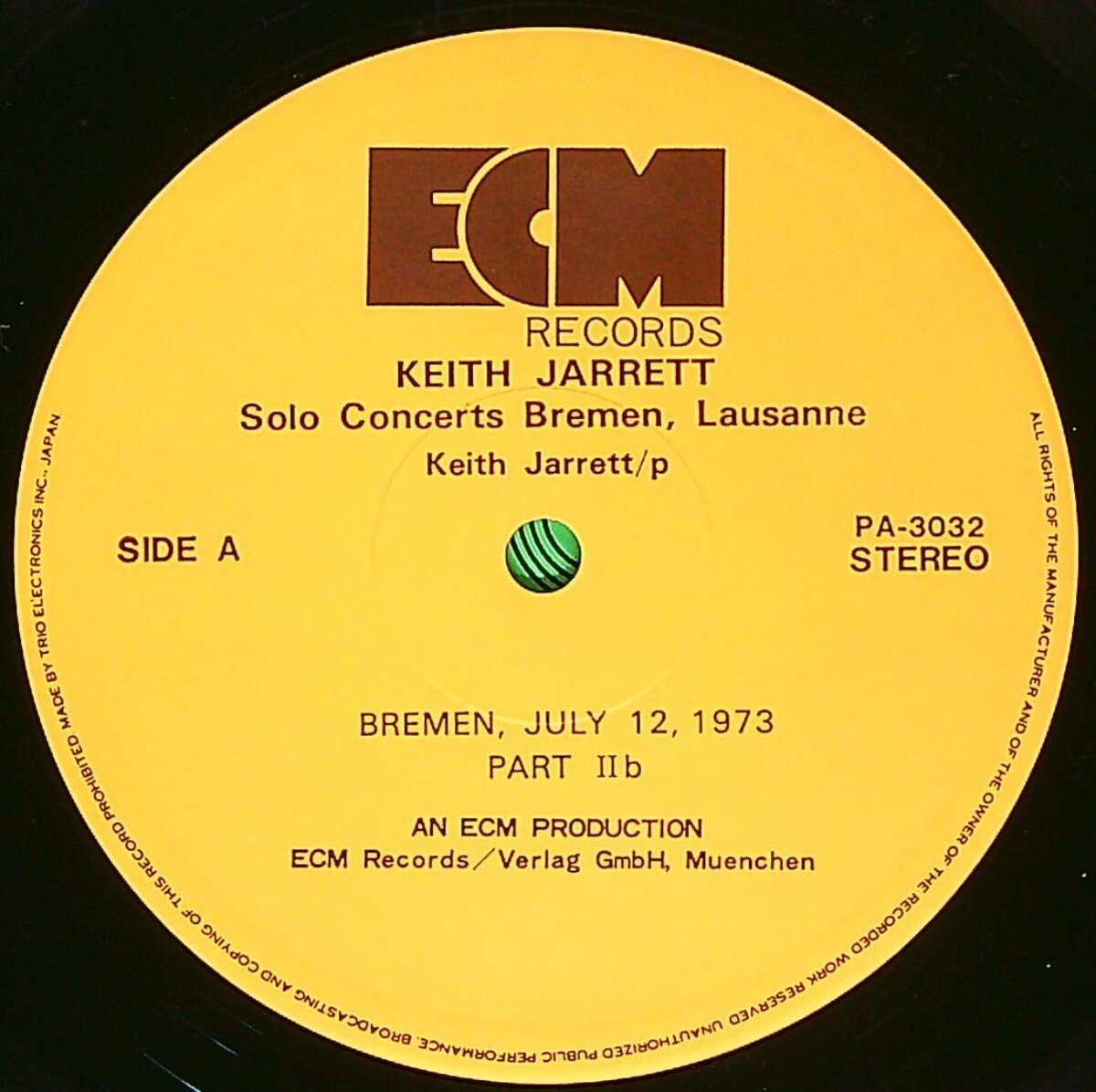 洋楽 KEITH JARRETT SOLO-CONCERT 中古レコード］キース・ジャレット ソロ・コンサート (KEITH