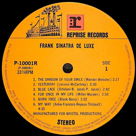 フランク・シナトラ / フランク・シナトラ・デラックス [※国内盤,品番:P-10001R］(LPレコード)