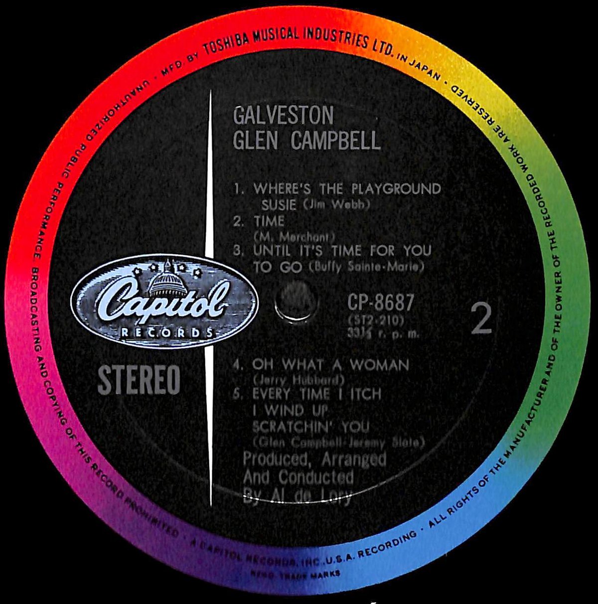 グレン・キャンベル / ガルベストン [※国内盤,品番:CP-8687］(LP