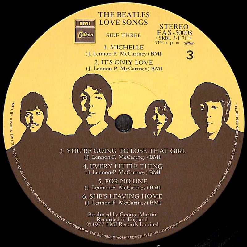 THE BEATLES・ザ・ビートルズ / LOVE SONGS (2枚組・国内盤) LP盤・EAS 