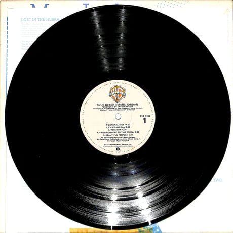 Marc Jordan / Blue Desert (USオリジナル)（LPレコード）